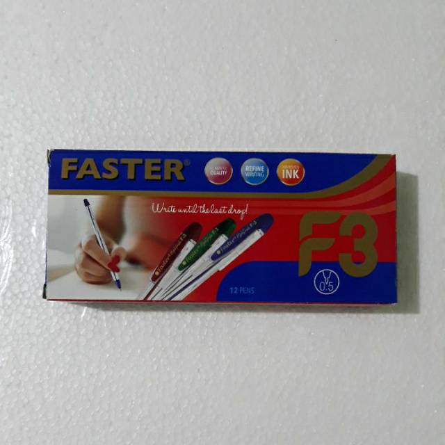 

Pulpen Faster F3 hitam 0.5mm