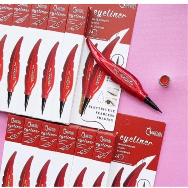 LS 803 - EYELINER DAUN BULU QIANXIU MERAH / LIQUID LONG LASTING WATERPROOF 24 JAM