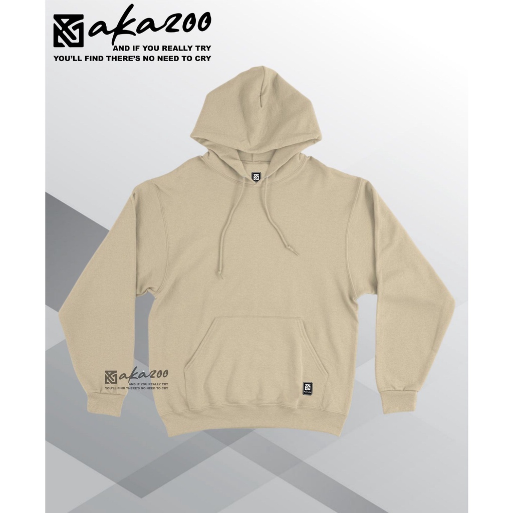 hoodie pria polos premium AKAZOO warna cream sweater oversize pria distro keren hudie pria wanita distro bandung switer premium pria distro original jamper cowok jumbo xxl sweater pria distro murah terlaris 2022 unisex akazoo official