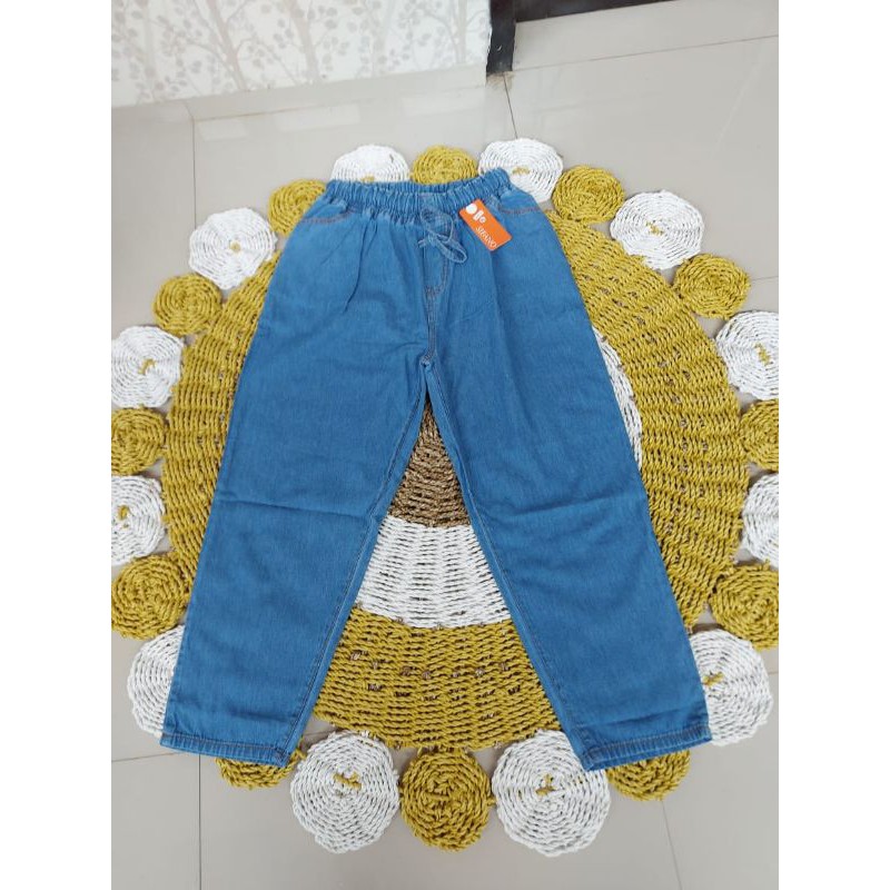Keropi Pants Baggy Jeans Wanita Jumbo Nyaman XL-XXXL