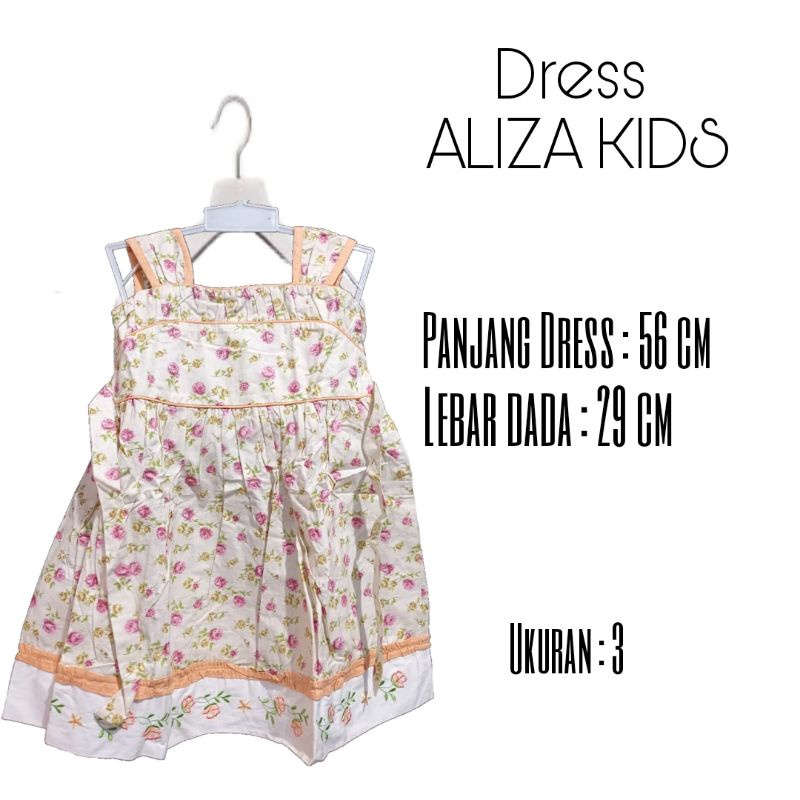 Dress ALIZA kids by liza dress anak perempuan / dress anak / dres / dress / gaun / dress anak lucu i