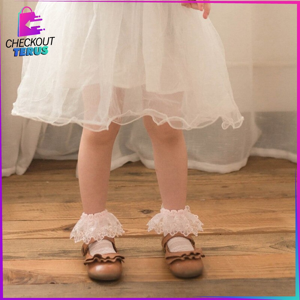 CT P92 Kaos Kaki Renda Bayi Perempuan Pakaian Bayi Kaos Kaki Anak Perempuan Renda Kaos Kaki Lucu Ala Putri Bahan Katun Kids Socks