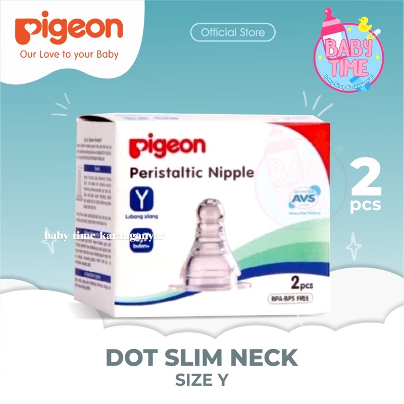 NIPPLE PIGEON SLIM NECK / Empeng pigeon / empeng ulir / BLISTER ISI 2 dan 3-Y isi 2