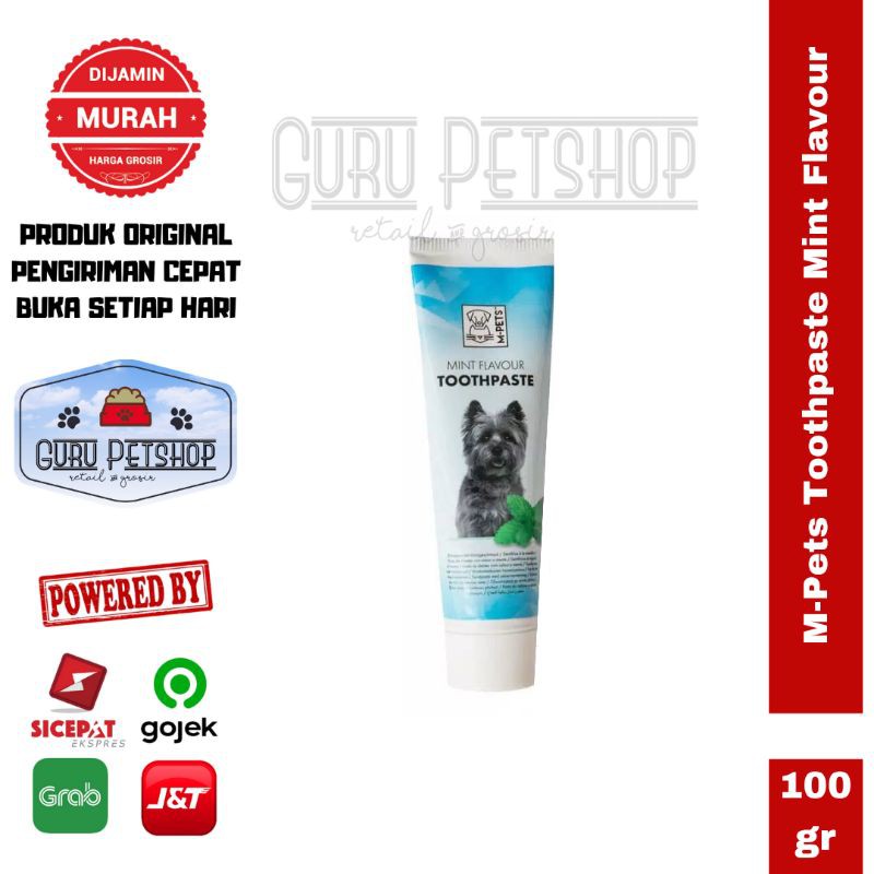 Pasta Gigi Anjing M-Pets Toothpaste 100gr Rasa Mint / Dog Toothpaste