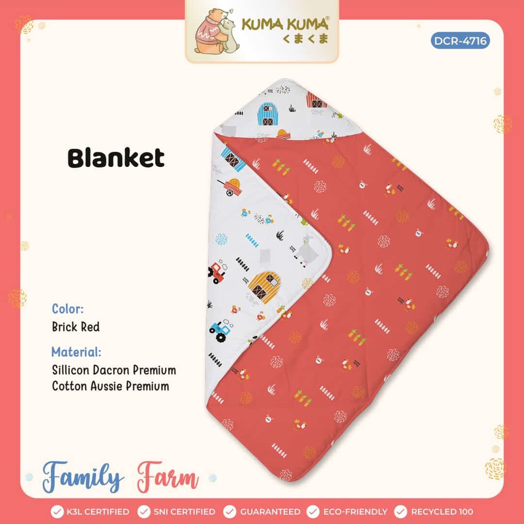 kuma Kuma Selimut Topi /BLANKET