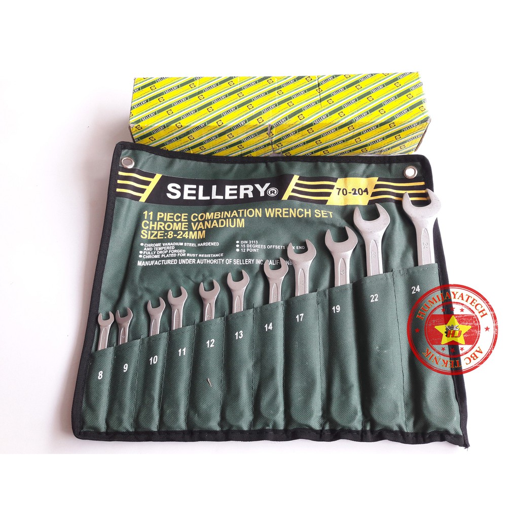 Kunci Ring Pas Set 11pcs Sellery