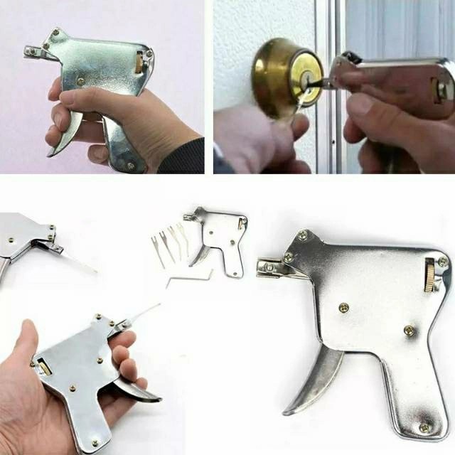 barokah gamis Lock Pick Gun Alat Pembuka Kunci Pintu Gembok otomatis model pistol