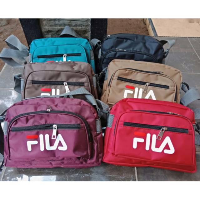 TAS FILA TERMURAH WARNA TOSCA COKLAT TUA MAROON MERAH COKLAT MUDA UKURAN 25*21cm