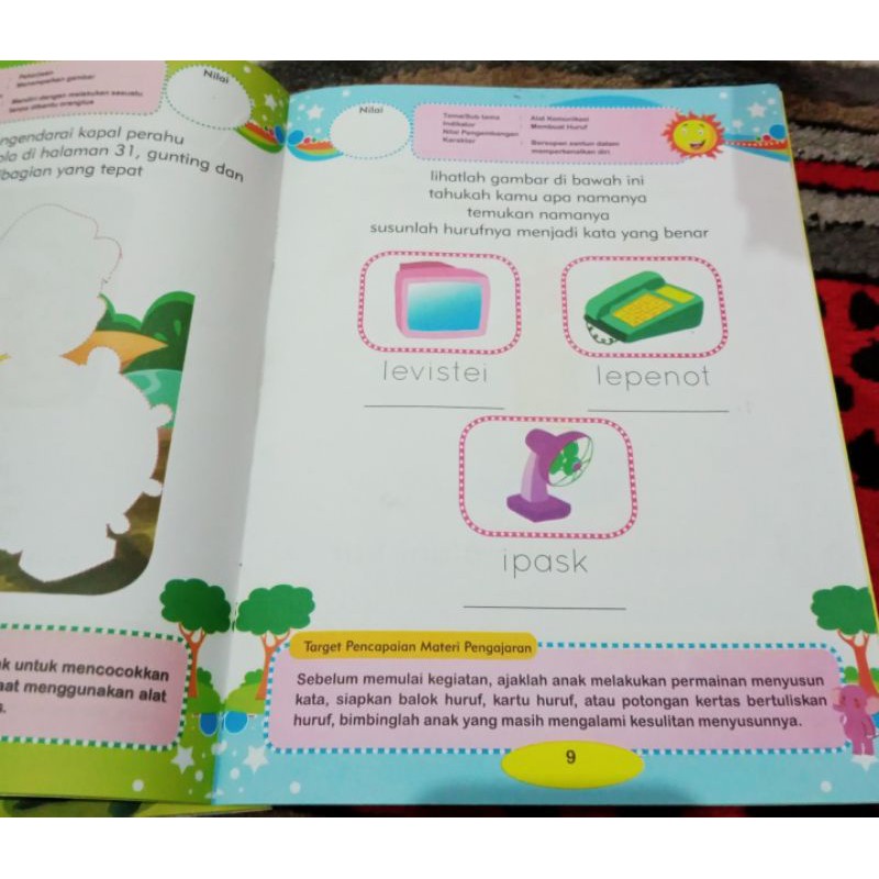 BUKU PAKET ANAK 4-5 TAHUN ISI 2 BUKU ANAK PINTER KREATIF BERBAHASA (21×28cm)