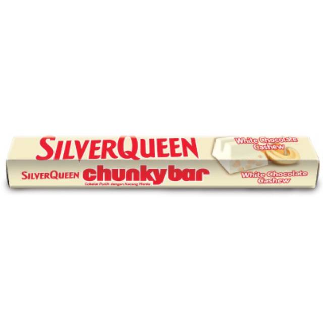 Silverqueen Chunky Bar White Chocolate Cashew 100 gr - Silverqueen White Chocolate - Grosir Coklat