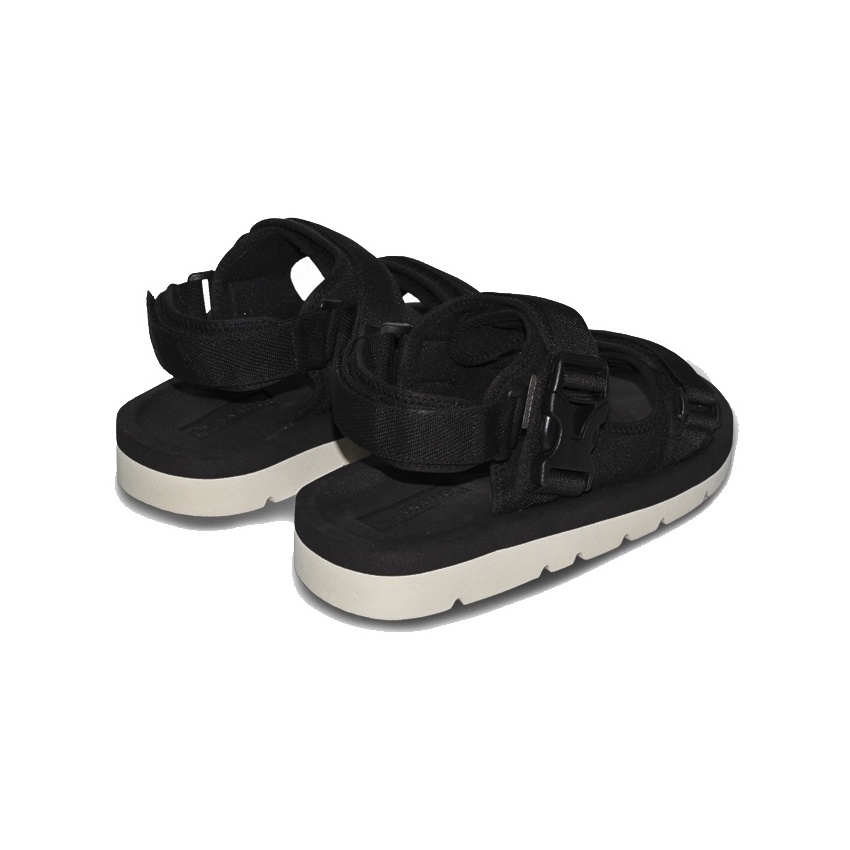 ALMOST BLACK WHITE ORIGINAL x LVNATICA Sandal Casual Hitam Pria Sendal Gunung Kasual Jalan Santai Harian Main Hangout Lebaran Traveling Fashion Distro Remaja Dewasa Outdoor Adventure Premium Travelling Footwear Tali 2 Strap Keren Terbaru Kekinian Branded