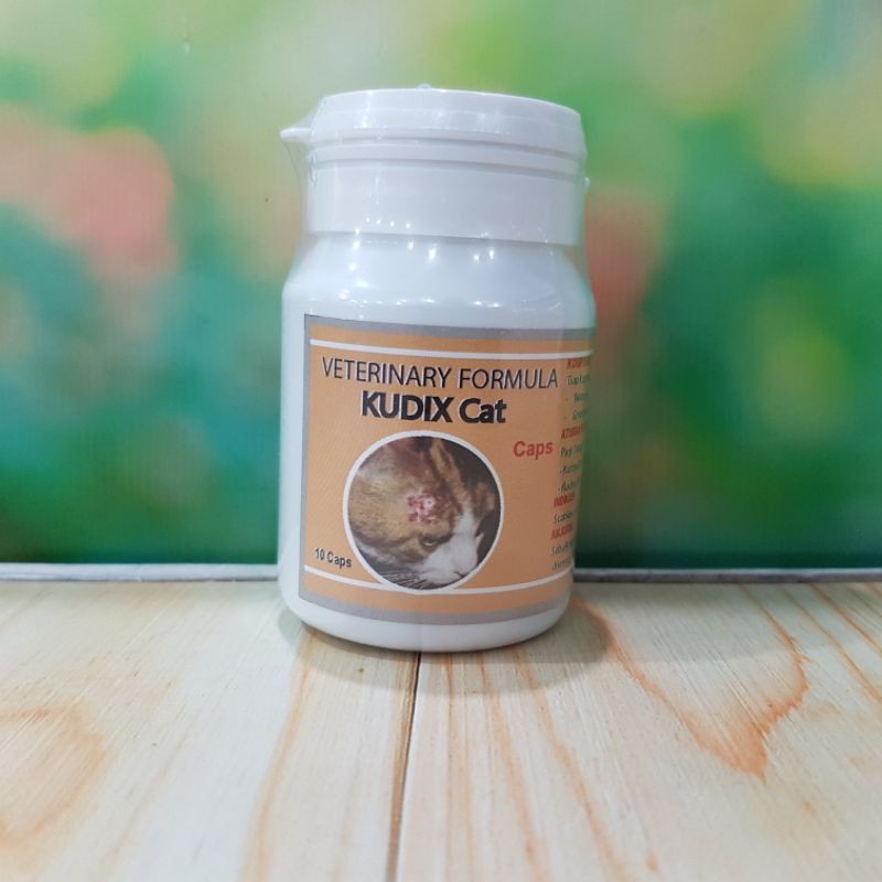 KUDIX CAT 10 kapsul -  Mengobati scabies,eksim,gudig,gatal,dan koreng Kucing