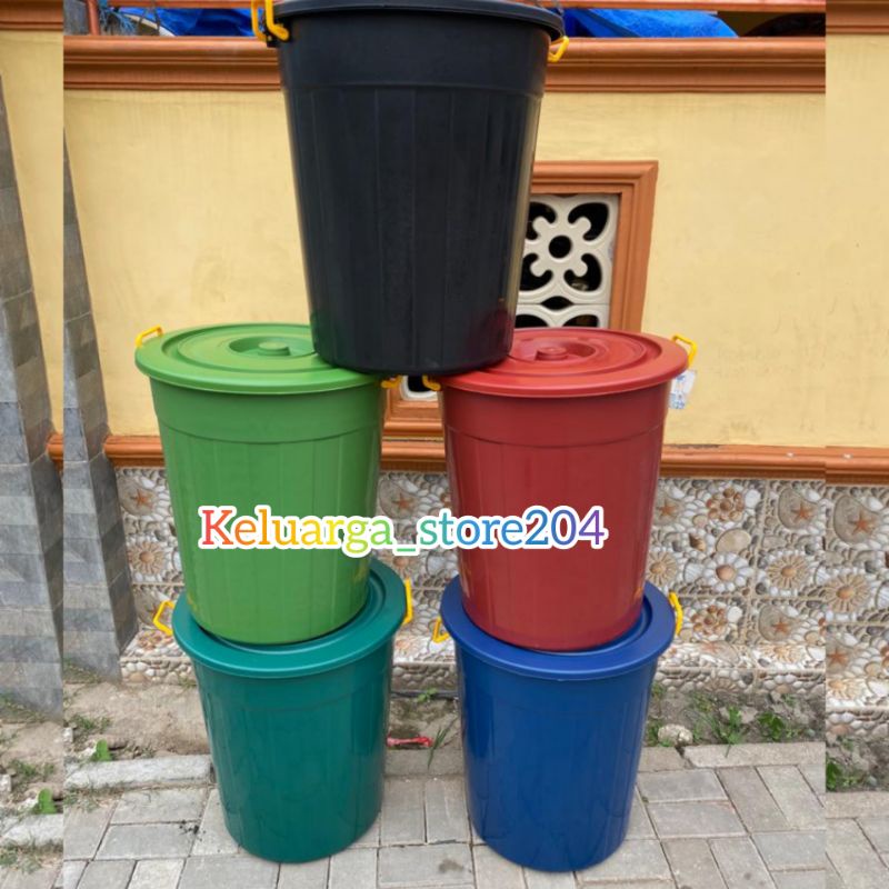 EMBER PLASTIK TONG BESAR + TUTUP TEBAL 80 LITER RPM