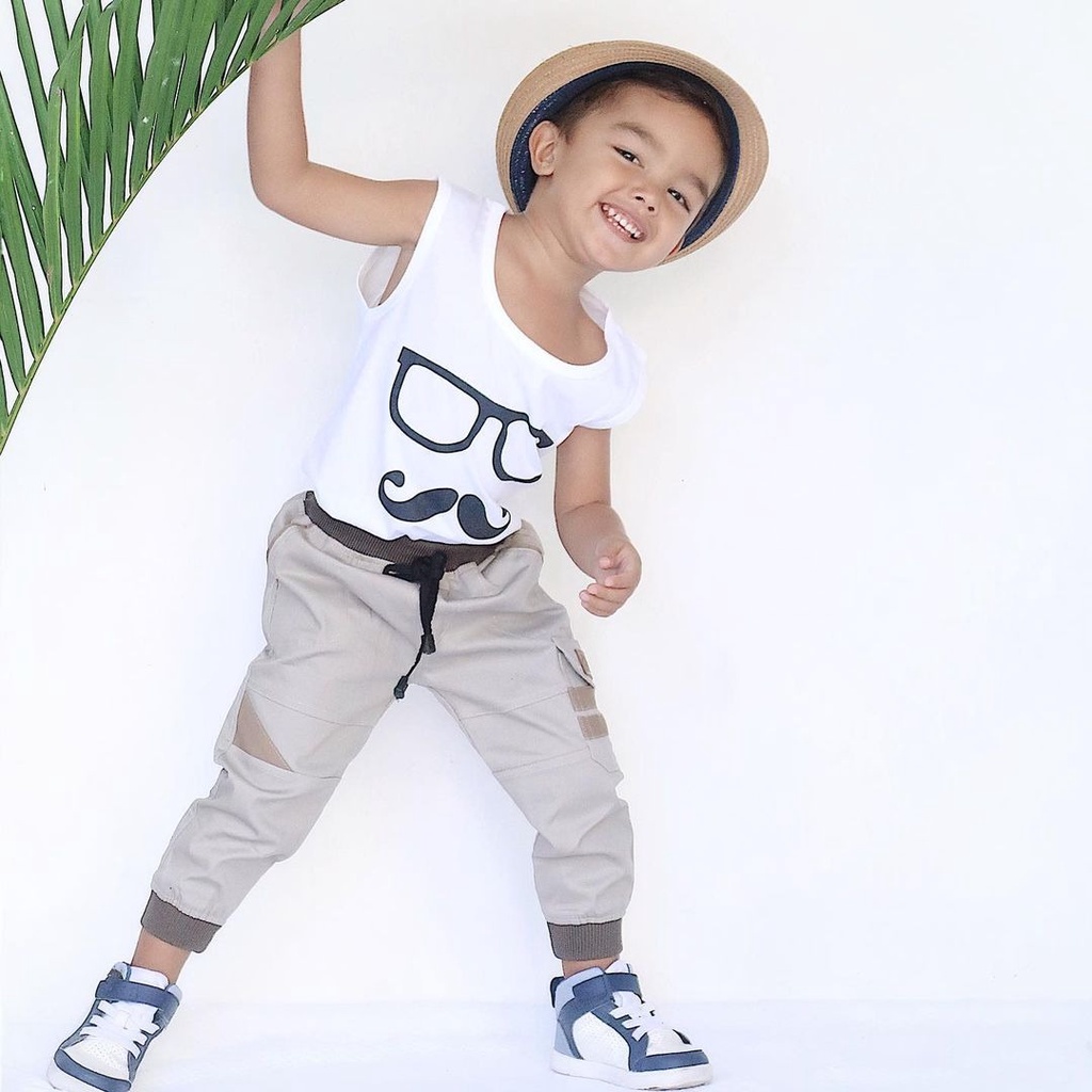 CELANA ANAK LAKI-LAKI JOGER CARGO LITTLE HERO UMUR 5 10 TAHUN BM-303