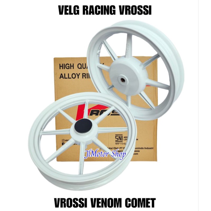 PELEK VELG RACING ROSSI MIO S M3 XEON SOUL GT FINO XRIDE 125 BEAT SCOOPY VARIO 110 125 150 160 GENIO SPACY FREEGO MIO SPORTY MIO SMILE MIO Z MIO GEAR MERK VROSSI VENOM COMET