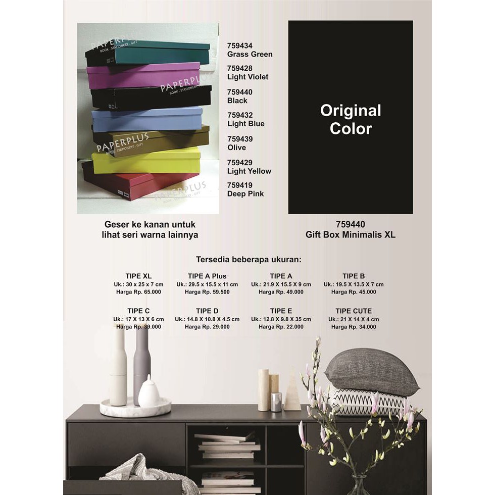 

Kotak kado/Kotak Hadiah/Gift Box Minimalis XL_Spectra Black