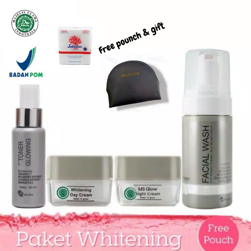 MS GLOW PAKET WHITENING ORIGINAL/ MS GLOW WHITENING