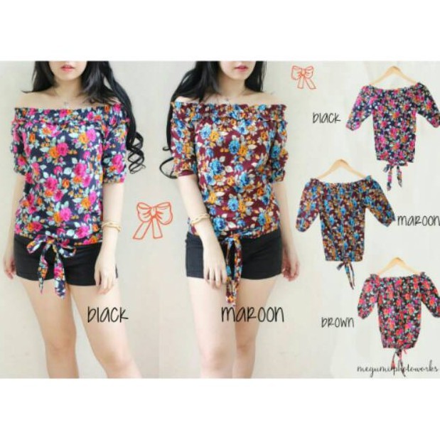 BAJU / ATASAN / KERJA Sabrina Lili bahan katun fit L 1A BLOUSE WANITA KEKINIAN