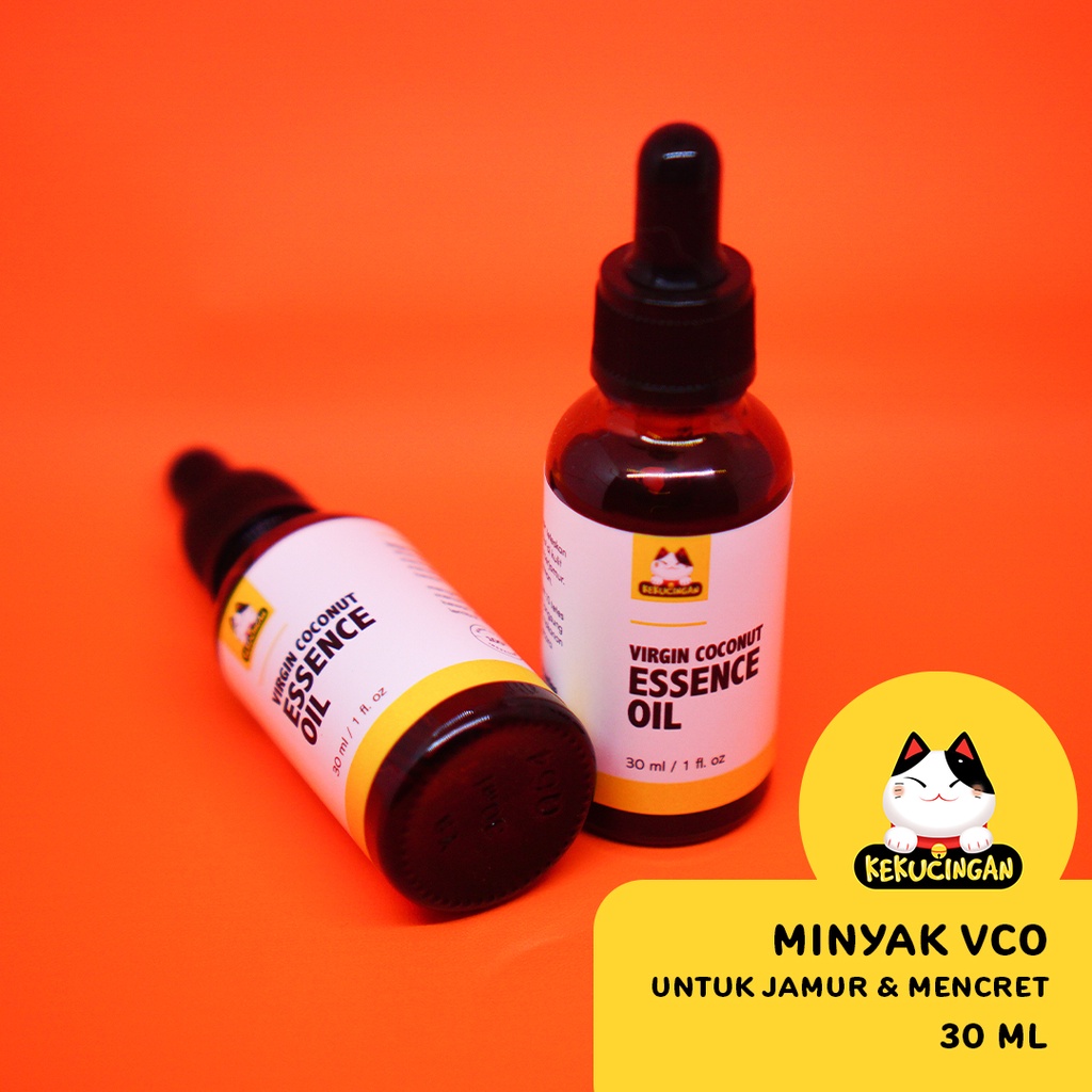 VCO Pure Obat Scabies Jamur Koreng Kucing Anjing Kekucingan Minyak Kelapa Vitamin Bulu 30ml