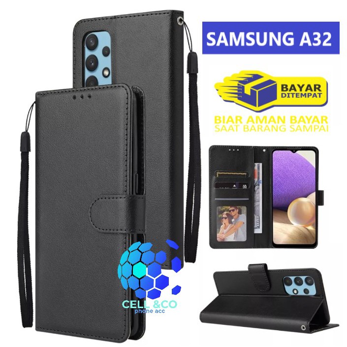 Flip cover SAMSUNG A32 NEW 4G Flip case buka tutup kesing hp casing flip case wallet