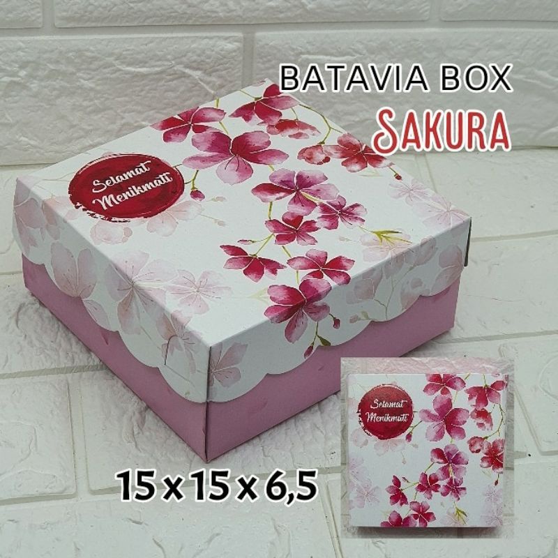Box snack/box kue uk 15x15 R6