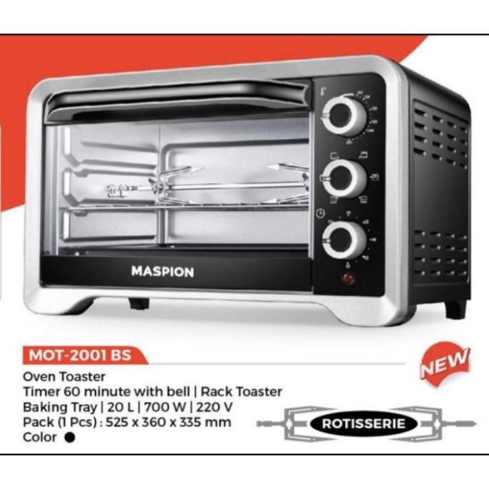 IP156 MASPION OVEN LISTRIK 20 LITER MOT 2001 BS SFD64631SE