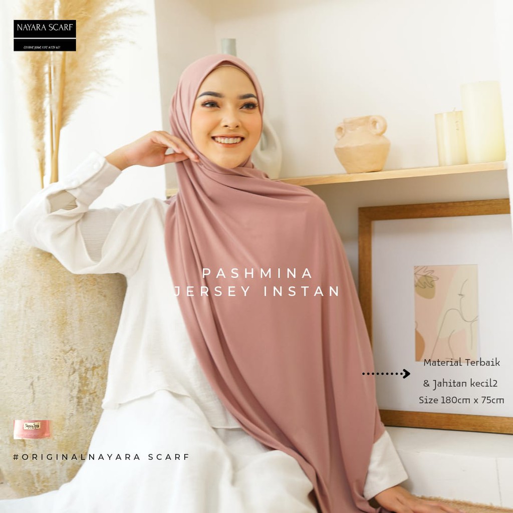 PASHMINA JERSEY INSTAN KUALITAS PREMIUM 180cm x 75cm