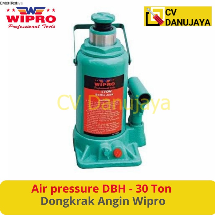 Dongkrak Botol Air pressure DBH 30 ton Dongkrak Angin Udara Wipro T93007