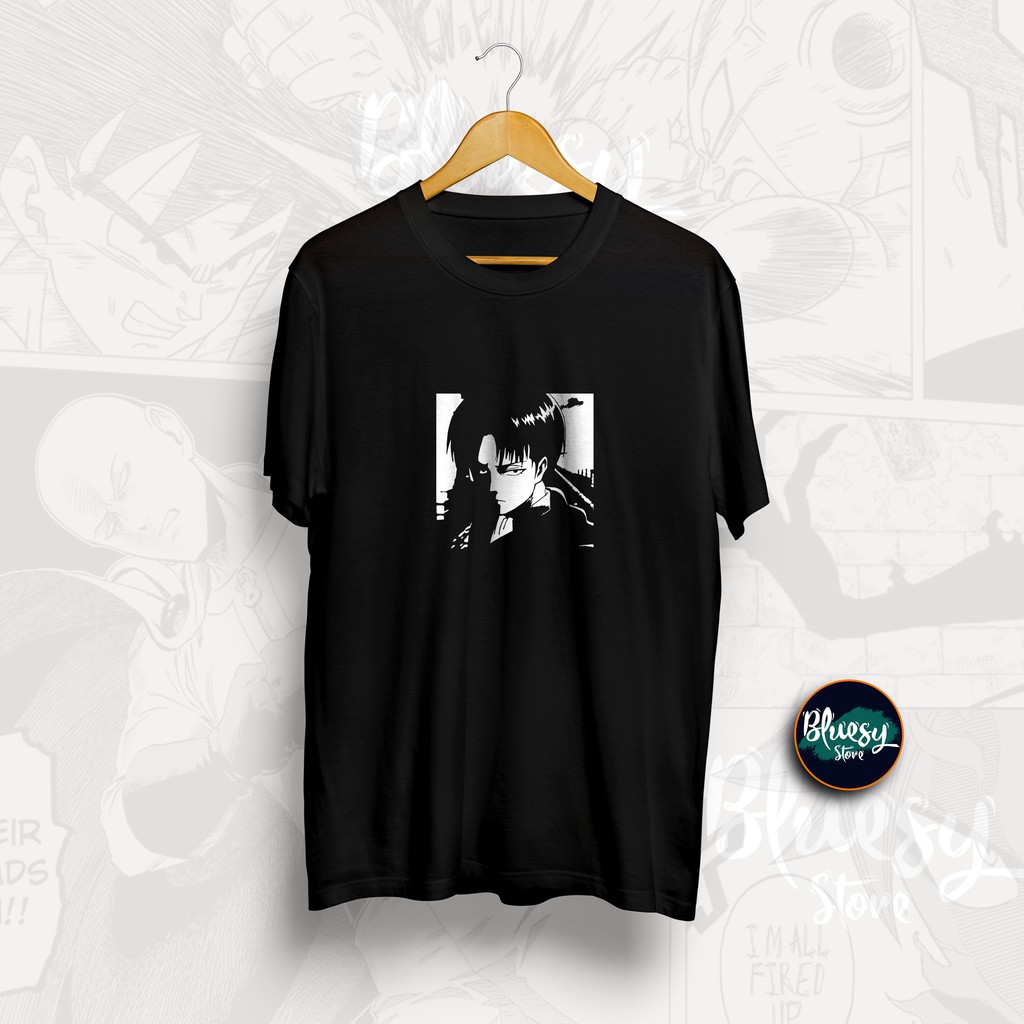 Kaos ANIME ATTACK ON TITAN LEVI ACKERMAN  / BAJU T-Shirt SCOUTING LEGION AOT SHINGEKI NO KYOJIN