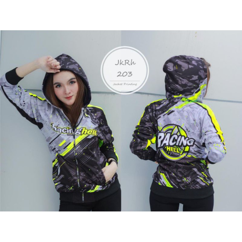 Jaket racing hell jkrh.203 original