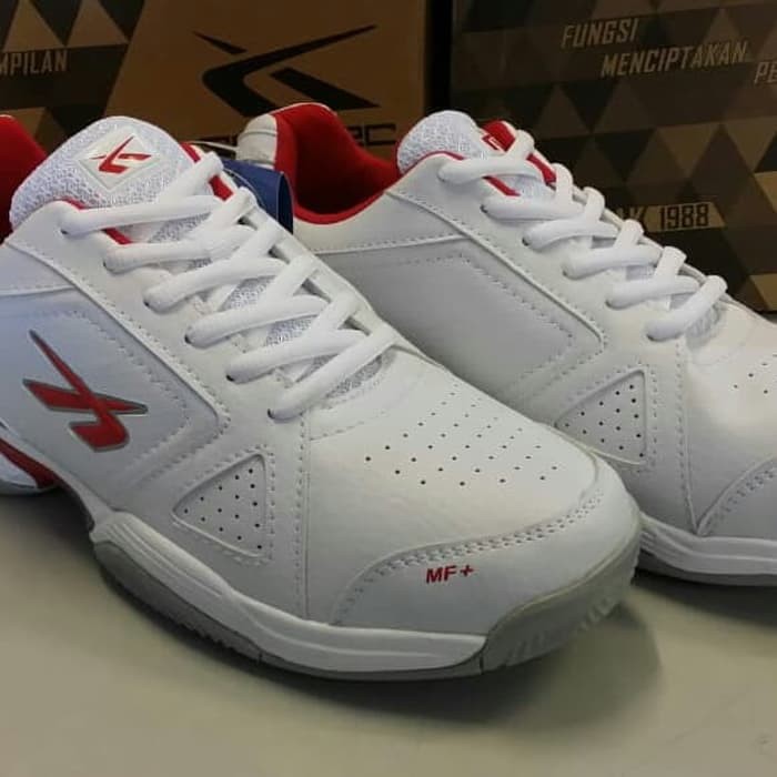 Sepatu Tenis / Badminton Pria Wanita Spotec Dexter putih merah - -