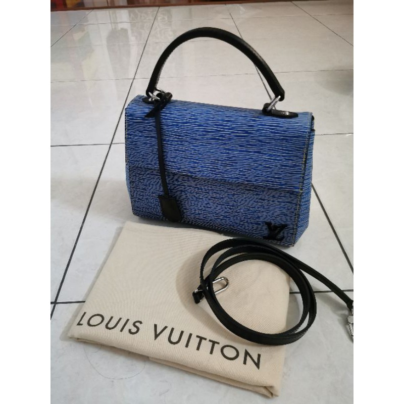 Louis vuitton LV Cluny BB Epi leather Denim handbag Original