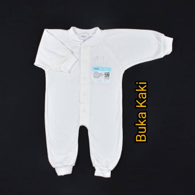 Tomsbaby_ 0-3bln / MIYO 1pcs Jumper Panjang PUTIH POLOS