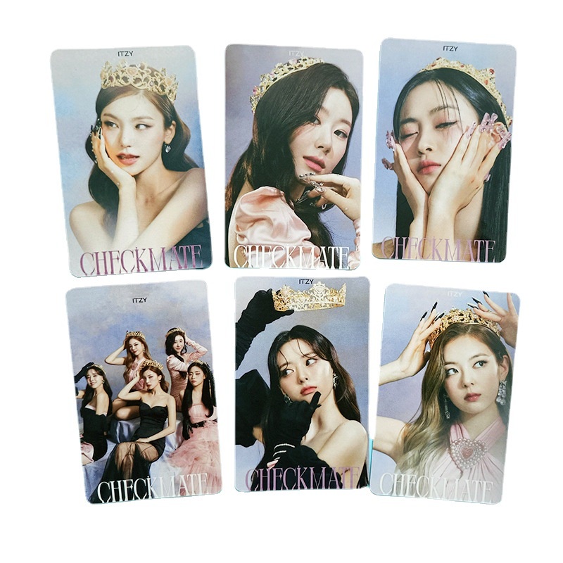 6pcs / set Kartu Pos LOMO Photocards CHECKMATE