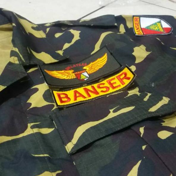 SERAGAM BANSER PREMIUM/BANSER  NU/PCNU/ANSOR/BANSER sudah dengan baret