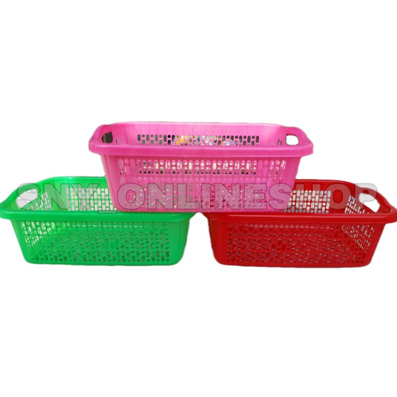Keranjang Plastik / Keranjang Baju / Keranjang Serbaguna Pink