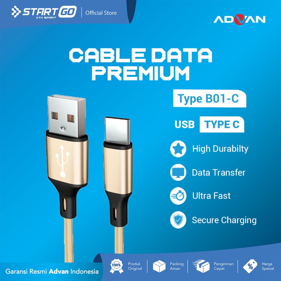 Kabel Data PREMIUM ADVAN STARTGO B01-C Type C - Advan START GO B01C