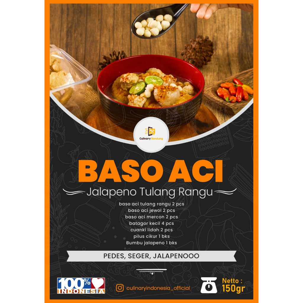 

Baso Aci Jalapeno Tulang Rangu | Pedas Segar By Culinary Indonesia