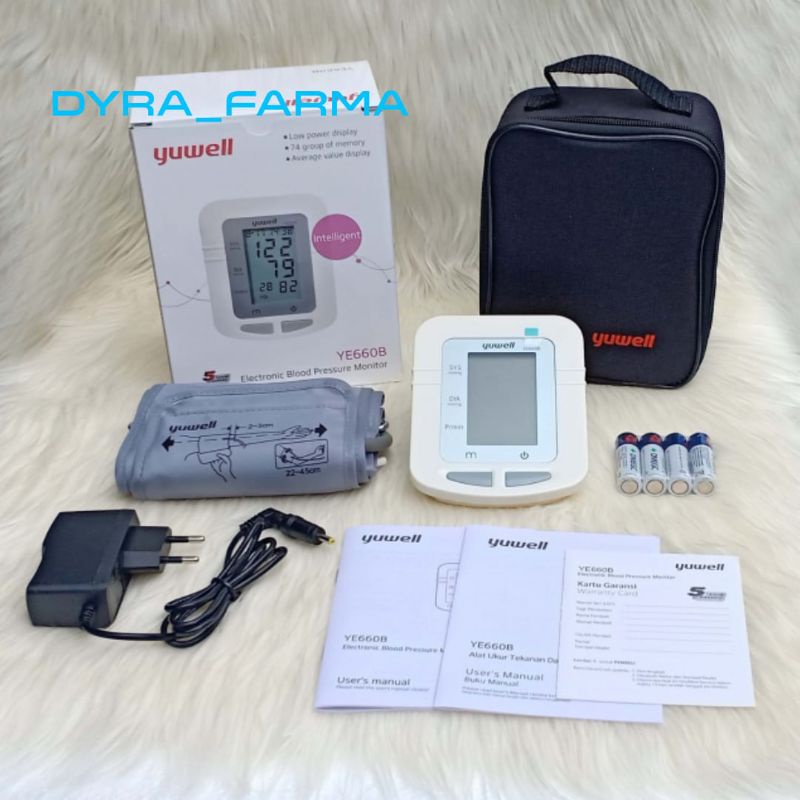 Tensimeter Digital Yuwell YE 660B Plus Adaptor / Alat Ukur Tekanan Darah Tensimeter Digital Yuwell Y