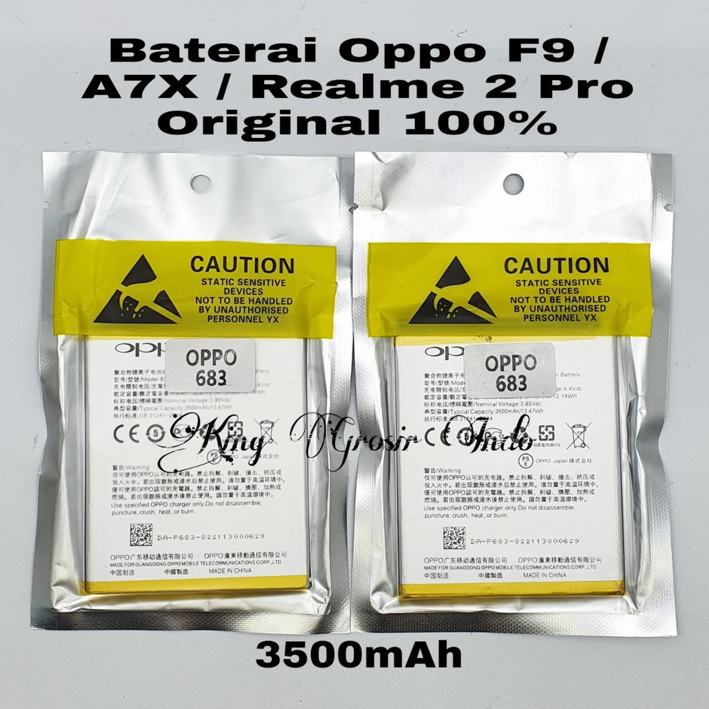 Baterai Oppo BLP683 / BLP 683 / F9 / A7X / Realme 2 Pro Original 100% Battery