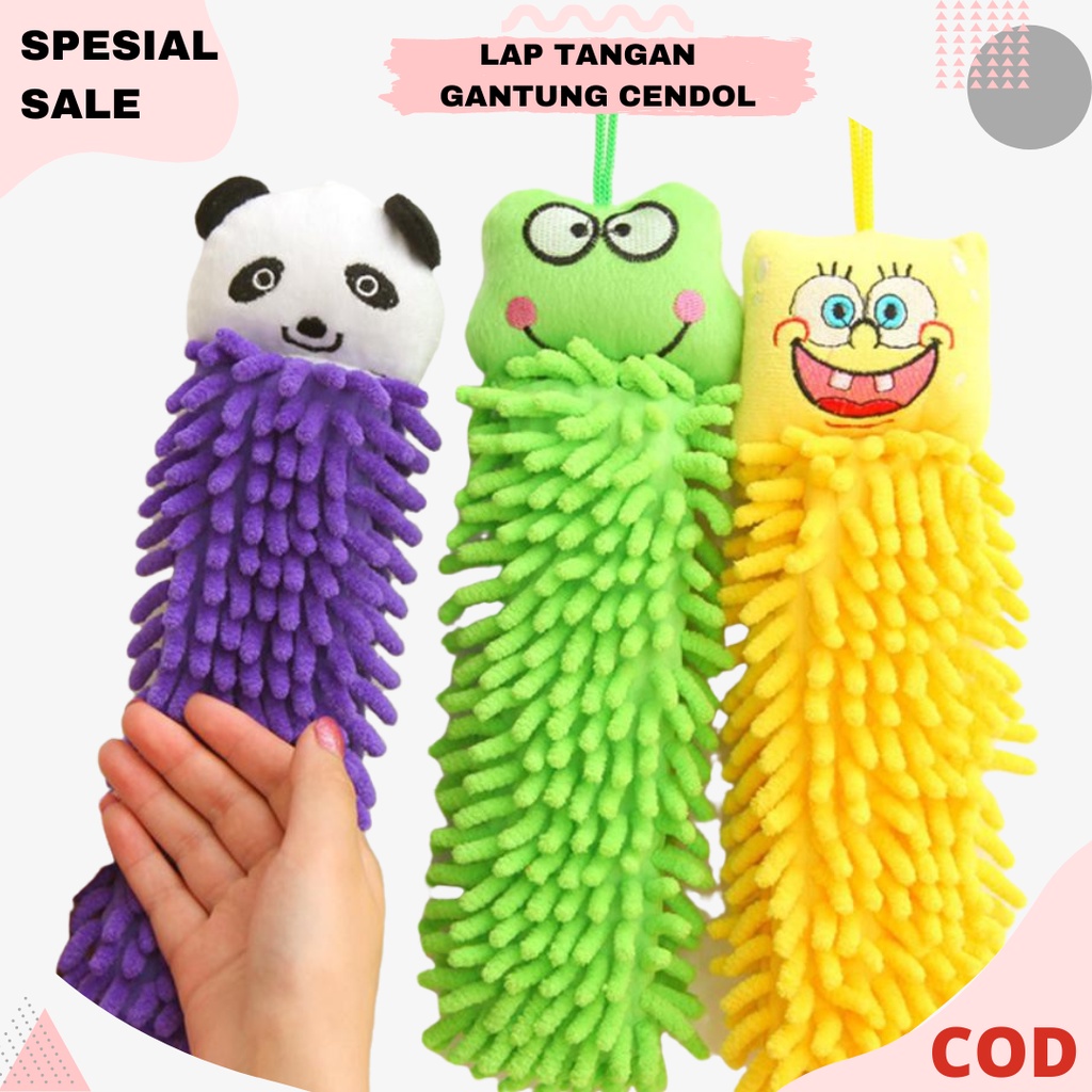 HARGA PROMO!! Lap Tangan Motif Cendol / Lap Kain Tangan Microfiber Serbaguna