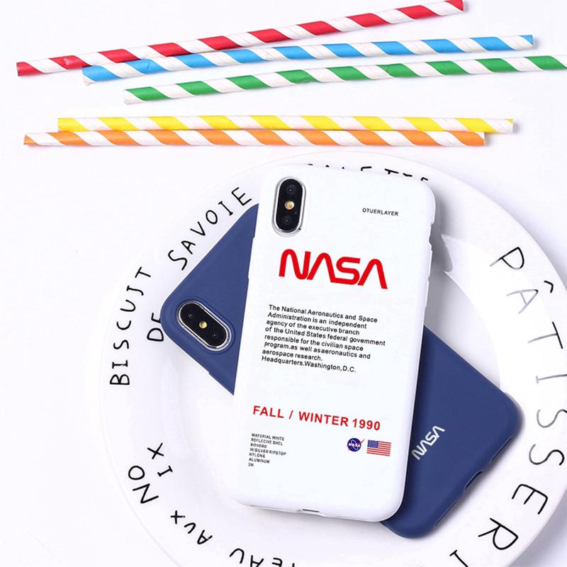 NASA Casing Soft Case Bahan TPU Matte Motif Lukisan untuk