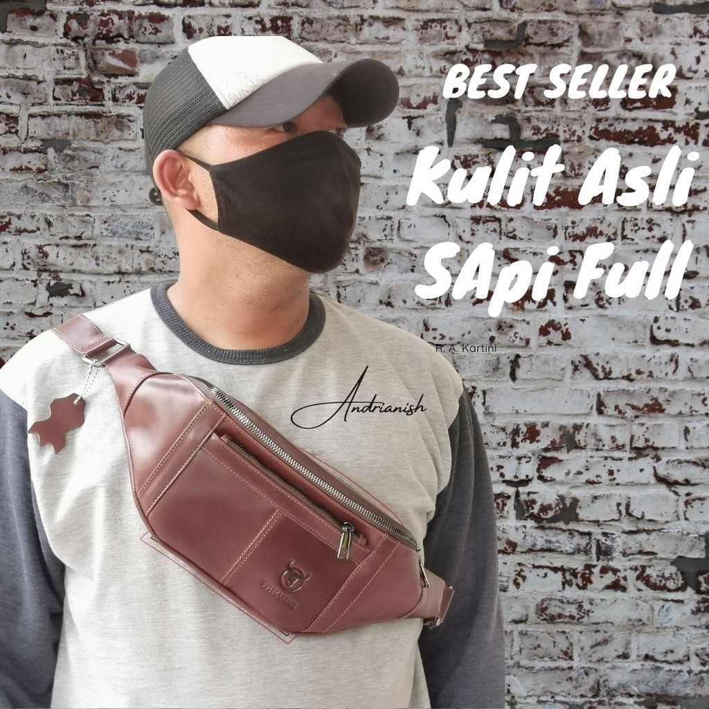 Tas kulit asli pRia waistbag Original