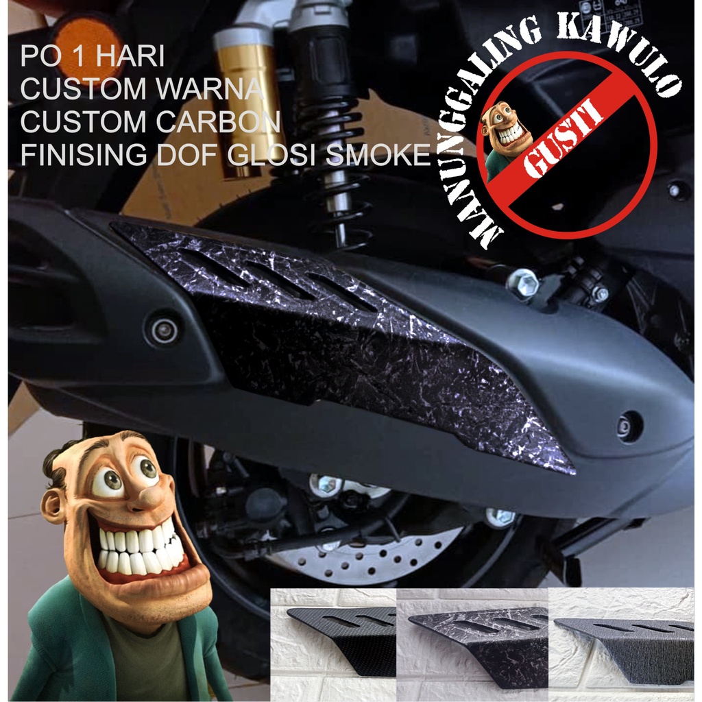 Cover Knalpot Garnish All New AEROX Cover Exhaust