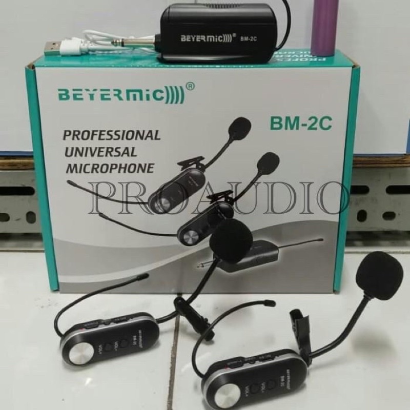 microphone wireless beyermic BM 2H headset/BM 2C clip on mic wireless