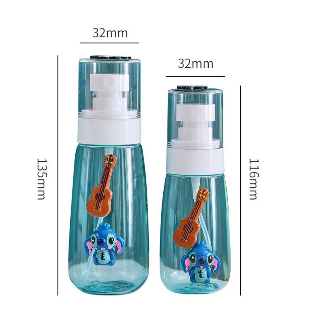 Botol Spray Kartun Agustinina 60ML/100ML Botol Parfum Shampoo Shower Gel Travel Anak Perempuan