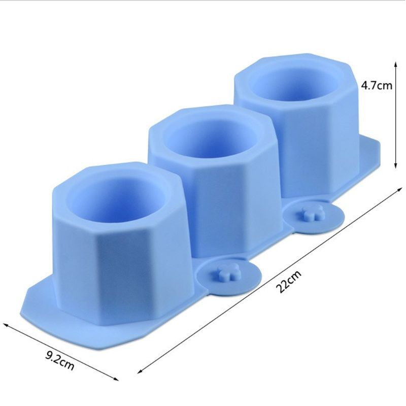 Cetakan Bahan Silikon Bentuk Geometrik Poligonal Untuk Pot Bunga