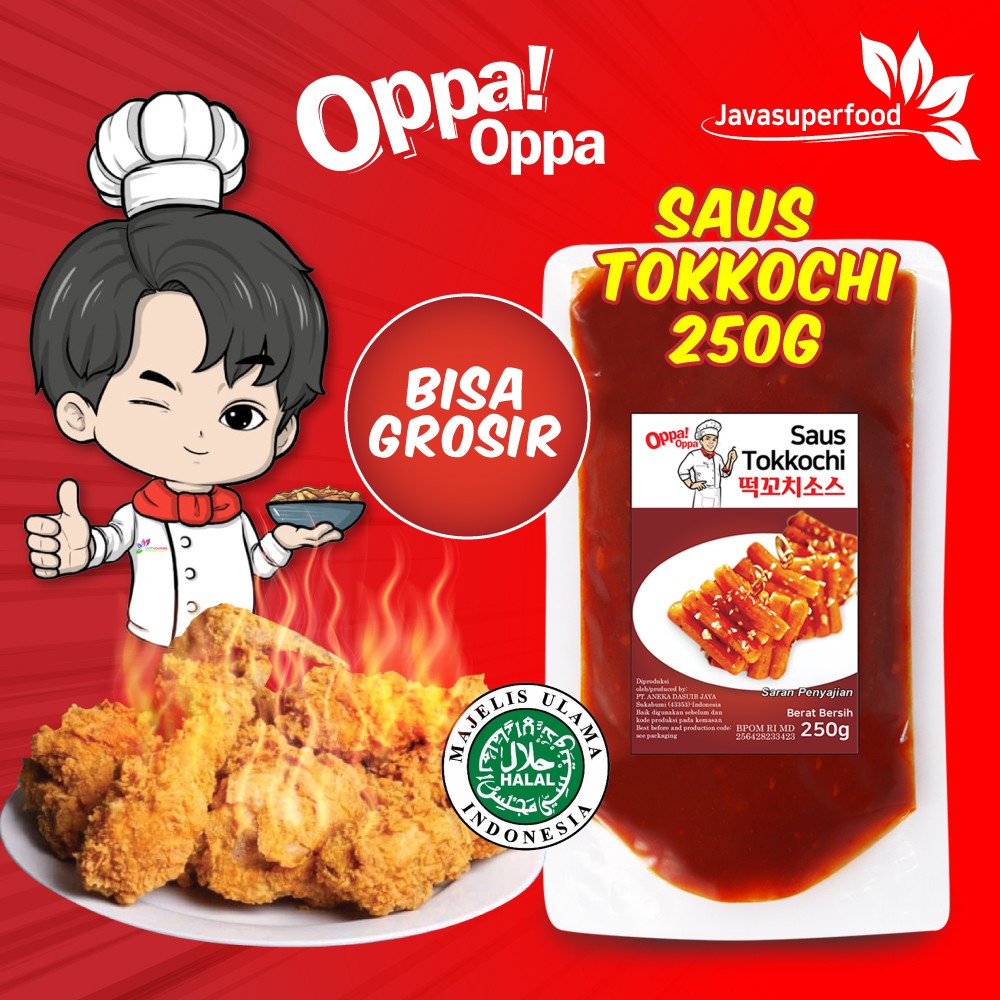 

Saus Perendam Pedas Tokkochi 250g Pedas Buldak gorengan Saus Oppa-Oppa