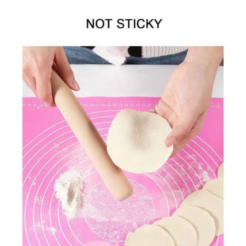 Alas Silikon Adonan Kue pastry Mat Silicone Silmat / Alas Takaran Tatakan dapur kitchen set