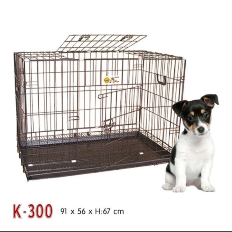 OCTAGON K300 Kandang Lipat Anjing Kucing (91cm x 56 cm x 67cm) Tanpa Roda